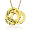 Collana con anello russo con incisione in argento sterling
