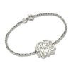 Bracelet monogramme en argent sterling personnalisé pour lui / elle