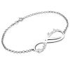 Personalisierte Infinity 2 Namen Armband