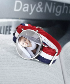 Cinturino in nylon colorato per orologio fotografico da donna