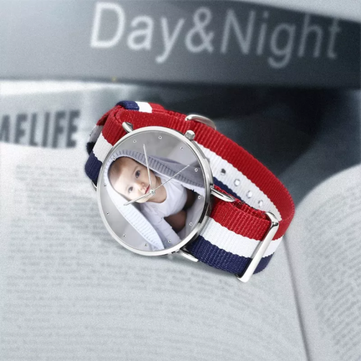 Bracelet photo couleur unisexe en nylon