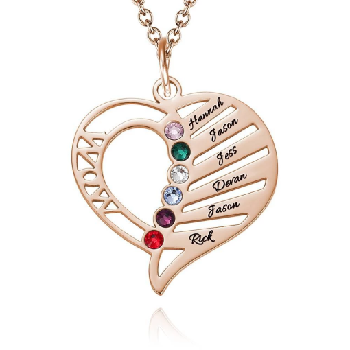 Collana con pietra incisa della mamma incisa