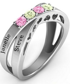 Bague 4 pierres Across My Heart