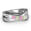 Anello a 4 pietre Across My Heart