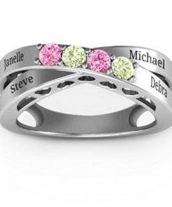 Bague 4 pierres Across My Heart
