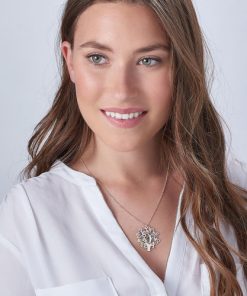 Collier personnalisé arbre généalogique en argent sterling