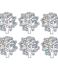 Collier personnalisé arbre généalogique en argent sterling