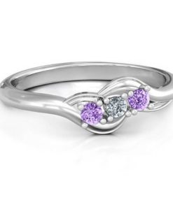 Anello con tre onde di pietra