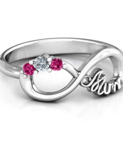 Mum & #039; anello Infinite Love with Stones