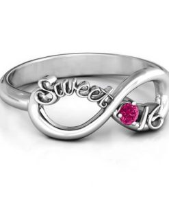 Sweet 16 con anello Infinity Birthstone