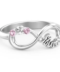 Mom & #039; anello Infinite Love con 3 pietre