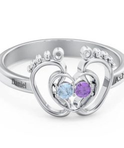 Bague Pierre de Naissance Petits Pas