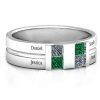 Leonidas Grooved Men & #039; s Ring