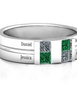 Leonidas Grooved Men & #039; Anello