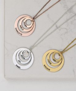 Collier à trois disques en argent sterling
