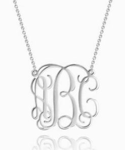 Collana grande monogramma in argento