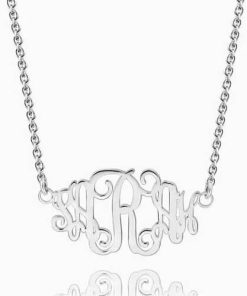 Collana monogramma celebrità argento