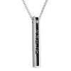 Collar de barra 3D personalizado en plata esterlina