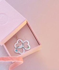 Personalisierte dreifache Herzkette