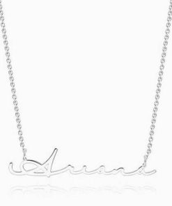 Collana con nome stile firma Argento