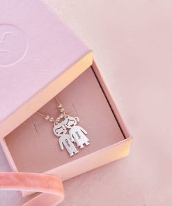 Collier de mère avec breloques enfants