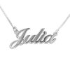 Petit collier prénom classique en argent sterling