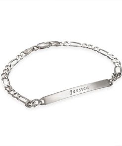 Sterling Silber Italienische Frauen & #039; s ID Name Armband