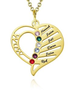 Collana con pietra incisa della mamma incisa