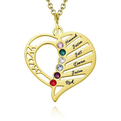 Collana con pietra incisa della mamma incisa