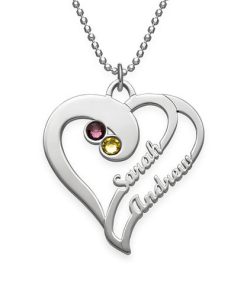 Dos corazones para siempre un collar