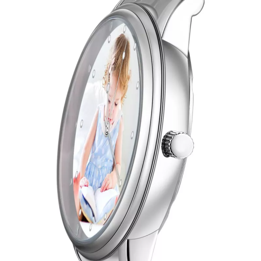 Montre photo personnalisée couple unisexe