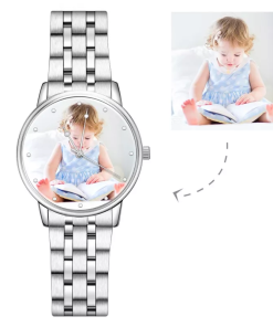 Montre photo personnalisée couple unisexe