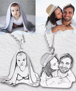Collana fotografica commemorativa personalizzata per animali domestici