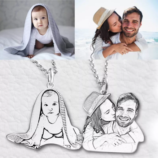 Collana fotografica commemorativa personalizzata per animali domestici