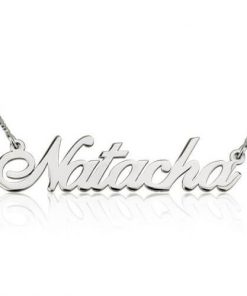 Collana con nome personalizzato classico in argento