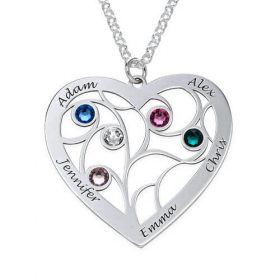 Corazón-Familia-Árbol-Collar-con-piedras-de-nacimiento-en-Plata-Sterling_jumbo-280 × 280