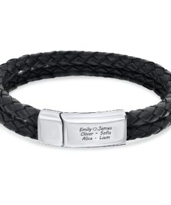 Personalisierte gravierte Mann Armband