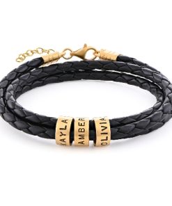 Engraved Small Gold Beads
